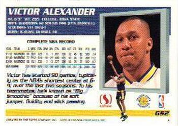 1994-95 Topps Safeway Golden State Warriors #GS2 Victor Alexander Back