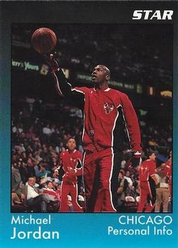 1997 1991 Star Michael Jordan (Unlicensed) - Black / Blue Border #5 Michael Jordan Front