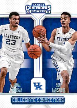2016 Panini Contenders Draft Picks - Collegiate Connections #1 Jamal Murray / Skal Labissiere Front