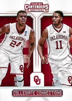 2016 Panini Contenders Draft Picks - Collegiate Connections #10 Buddy Hield / Isaiah Cousins Front