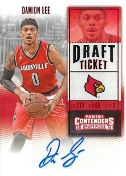 2016 Panini Contenders Draft Picks - College Ticket Autographs #171 Damion Lee Front