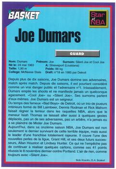 1995 French Sports Action Basket #NNO Joe Dumars Back