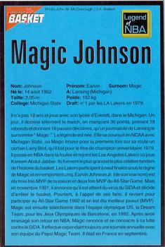 1995 French Sports Action Basket #NNO Magic Johnson Back