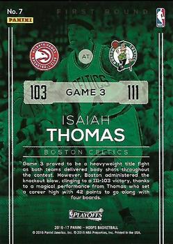 2016-17 Hoops - Road to the Finals #7 Isaiah Thomas Back