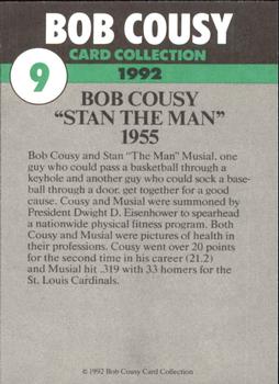 1992 Bob Cousy Collection #9 Bob Cousy / Stan Musial Back