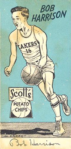 1950-51 Scott's Potato Chips Minneapolis Lakers #NNO Bob Harrison Front
