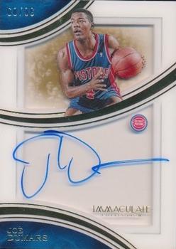 2015-16 Panini Immaculate Collection - Shadowbox Signatures #SS-JD Joe Dumars Front