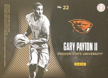 2016-17 Panini Black Gold Collegiate - Team Symbols SN199 #22 Gary Payton II Back
