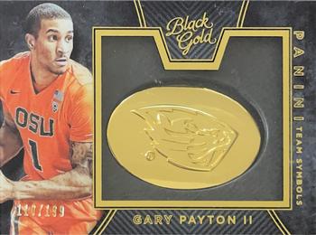 2016-17 Panini Black Gold Collegiate - Team Symbols SN199 #22 Gary Payton II Front