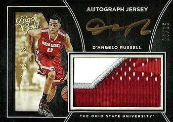 2016-17 Panini Black Gold Collegiate - Autograph Jersey SN25 #25 D'Angelo Russell Front