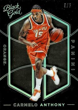 2016-17 Panini Black Gold Collegiate - Holo Gold #24 Carmelo Anthony Front