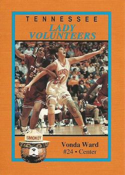1992-93 Tennessee Lady Volunteers Smokey #13 Vonda Ward Front