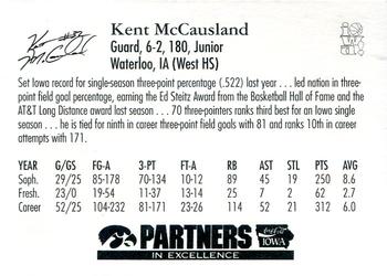 1997-98 Iowa Hawkeyes #8 Kent McCausland Back
