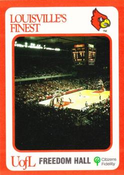 1988-89 Louisville Cardinals Collegiate Collection #46 Freedom Hall Front