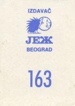1989 KOS/JEZ Yugoslavian Stickers #163 Karl Malone Back