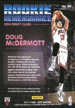 2016-17 Hoops - Rookie Remembrance #36 Doug McDermott Back