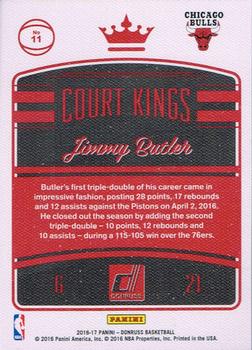 2016-17 Donruss - Court Kings #11 Jimmy Butler Back