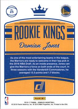 2016-17 Donruss - Rookie Kings #25 Damian Jones Back