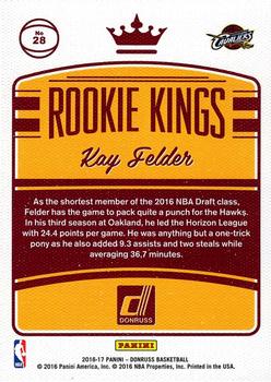 2016-17 Donruss - Rookie Kings #28 Kay Felder Back