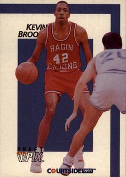 1991 Courtside #7 Kevin Brooks Front