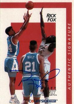 1991 Courtside - Autographs #21 Rick Fox Front