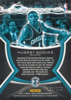 2016-17 Panini Totally Certified - Energizers Red #13 Muggsy Bogues Back