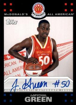 2008 Topps McDonald's All-American Game - Game Day Autographs Aftermarket #JG JaMychal Green Front