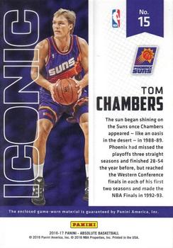 2016-17 Panini Absolute - Iconic Materials #15 Tom Chambers Back