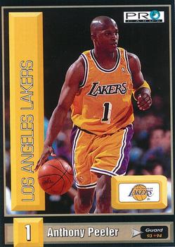 1993-94 Pro Cards French Sports Action Basket #5605 Anthony Peeler Front