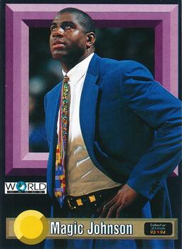 1993-94 Pro Cards French Sports Action Basket #5810 Magic Johnson (Attitude) Front