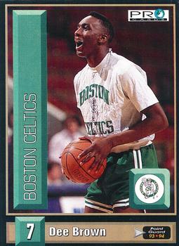 1993-94 Pro Cards French Sports Action Basket #5401 Dee Brown Front