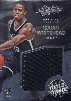 2016-17 Panini Absolute - Tools of the Trade Jumbo Rookie Materials #2 Isaiah Whitehead Front