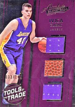 2016-17 Panini Absolute - Tools of the Trade Rookie Materials Triple Relic #21 Ivica Zubac Front