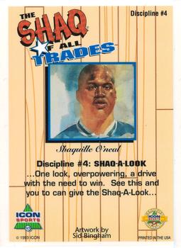 1993 Icon Sports Profiles Shaq of all Trades #4 Shaquille O'Neal Back
