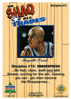 1993 Icon Sports Profiles Shaq of all Trades #12 Shaquille O'Neal Back