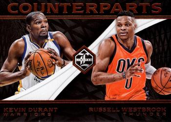 2016-17 Panini Limited - Counterparts #14 Russell Westbrook / Kevin Durant Front