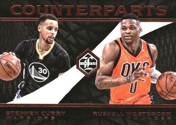 2016-17 Panini Limited - Counterparts #16 Russell Westbrook / Stephen Curry Front
