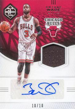 2016-17 Panini Limited - Limited Jersey Signatures Silver Spotlight #LJS-DWD Dwyane Wade Front