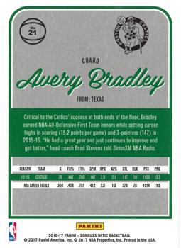 2016-17 Donruss Optic #21 Avery Bradley Back