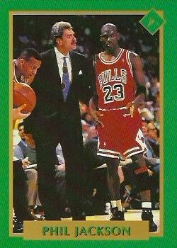 1991 Tuff Stuff Jr. Special Issue NBA Finals #21 Phil Jackson Front