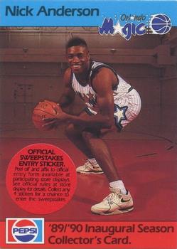 1989-90 Pepsi Orlando Magic #NNO Nick Anderson Front