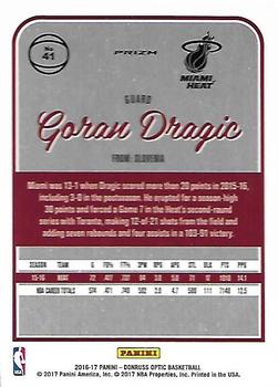 2016-17 Donruss Optic - Holo #41 Goran Dragic Back