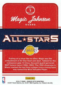 2016-17 Donruss Optic - All-Stars #3 Magic Johnson Back