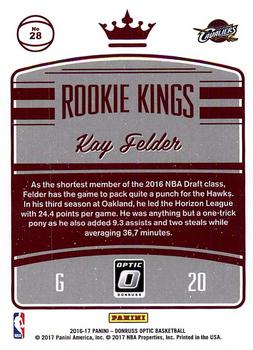 2016-17 Donruss Optic - Rookie Kings #28 Kay Felder Back