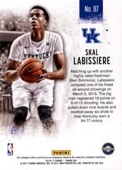 2016-17 Panini Day - Thick #87 Skal Labissiere Back
