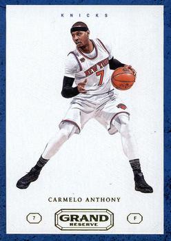 2016-17 Panini Grand Reserve #36 Carmelo Anthony Front