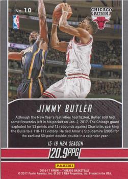 2016-17 Panini Threads - Automatic #10 Jimmy Butler Back
