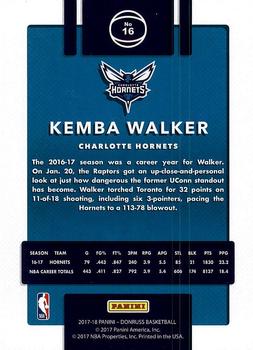 2017-18 Donruss #16 Kemba Walker Back