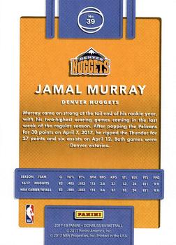 2017-18 Donruss #39 Jamal Murray Back