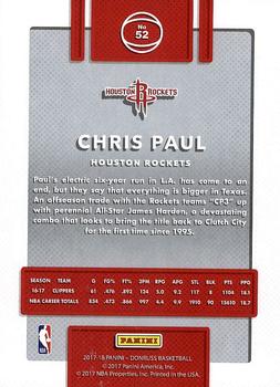 2017-18 Donruss #52 Chris Paul Back